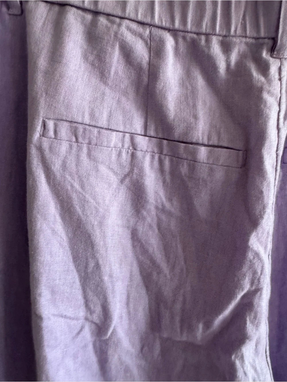Abercrombie & Fitch Lavender Wide-Leg Pleated Pants - Picture 5 of 9